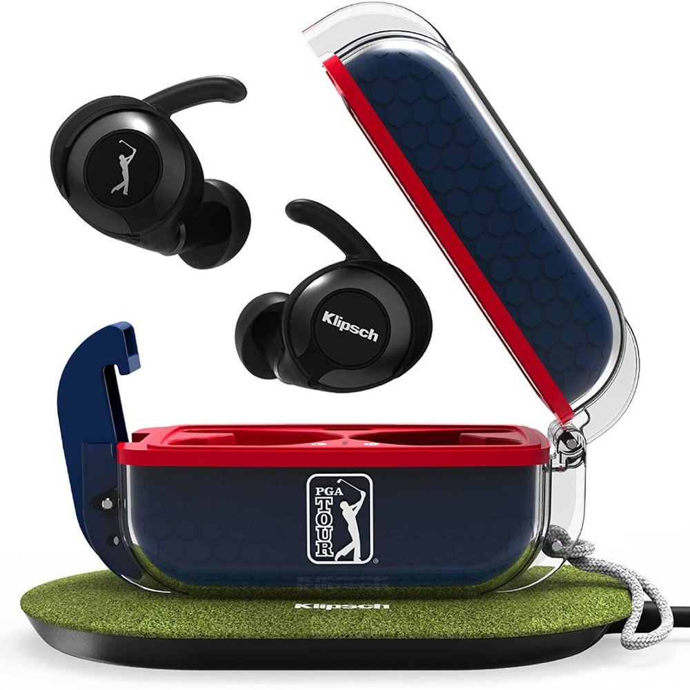 KLIPSCH T5 II TRUE WIRELESS SPORT PGA TOUR EDITION EARPHONES-NEW in box!